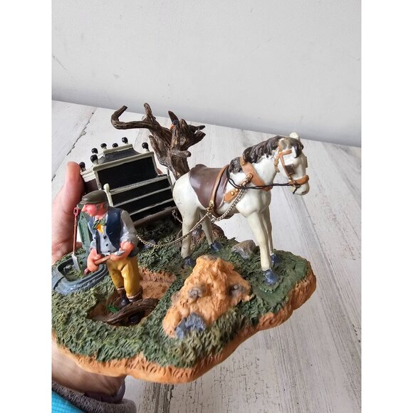 Lemax gruesome grave digger Horse carriage as is Halloween decor village vintage - Picture 5 of 10